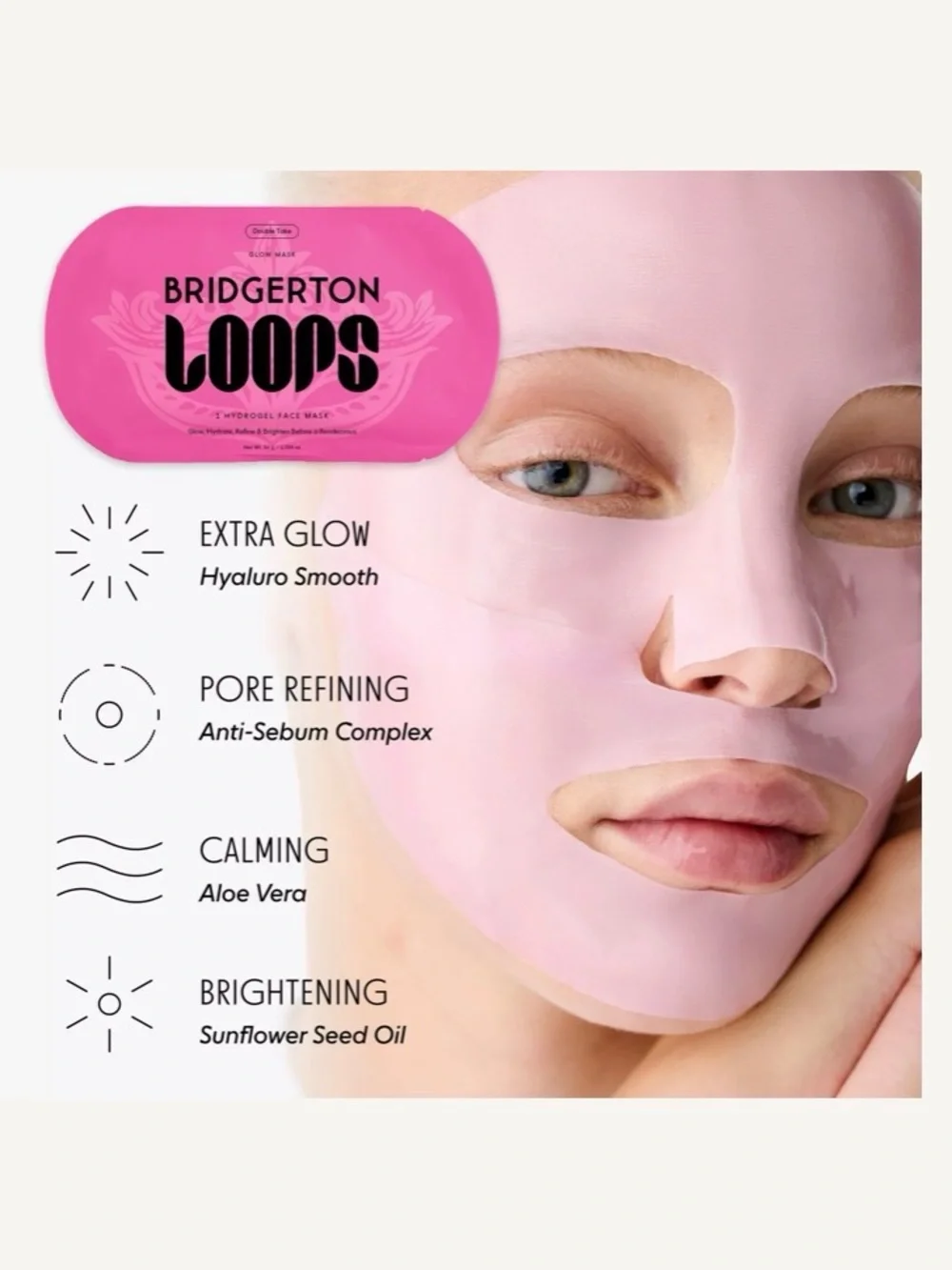 LOOPS x Bridgerton: The Garden Hydrogel Facial Masks